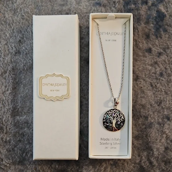 Cynthia Rowley Silver Tree Pendant Necklace - Picture 1 of 3
